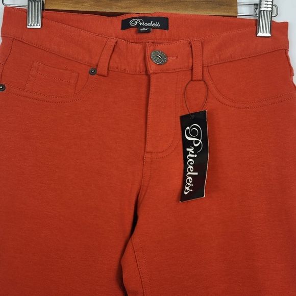 Priceless Skinny Pant Large Terracotta Stretchy Jegging Comfy Soft NWT - Picture 4 of 14